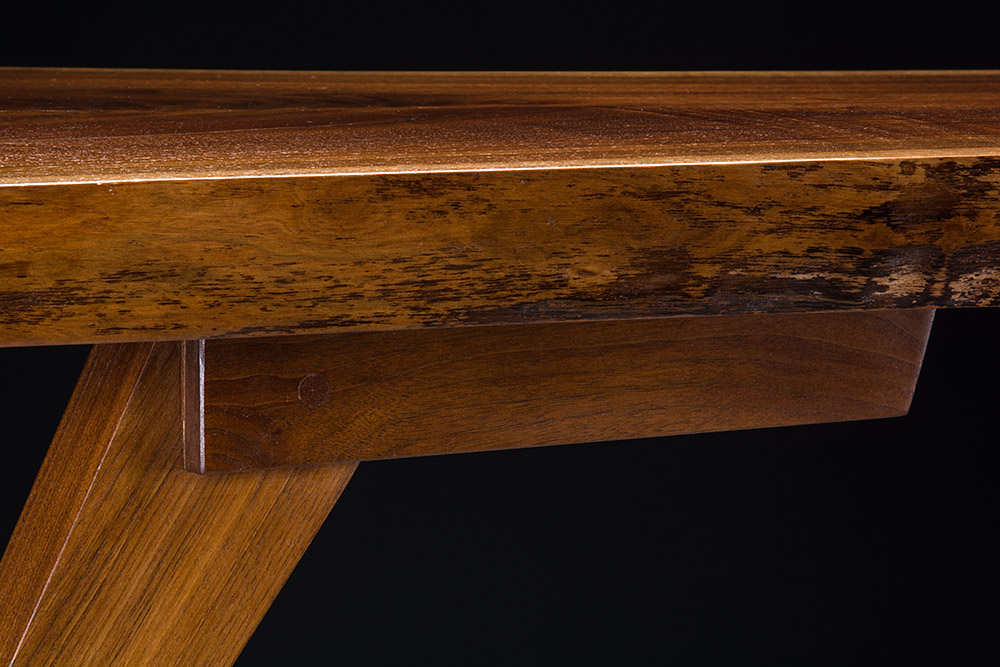 Walnut leg detail